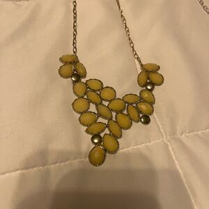 Yellow Statement Necklace